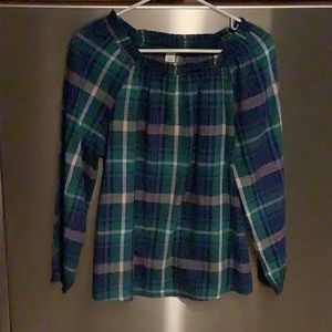 Old Navy plaid blouse - Small